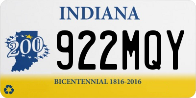 IN license plate 922MQY