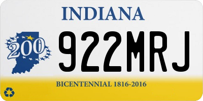 IN license plate 922MRJ