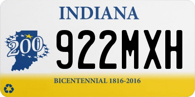 IN license plate 922MXH