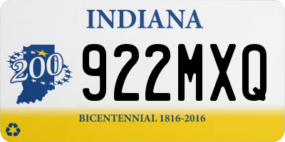 IN license plate 922MXQ