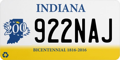 IN license plate 922NAJ