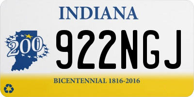 IN license plate 922NGJ