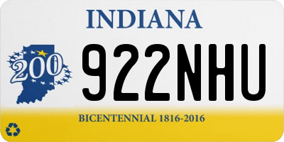 IN license plate 922NHU