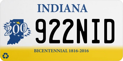 IN license plate 922NID