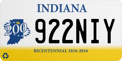 IN license plate 922NIY