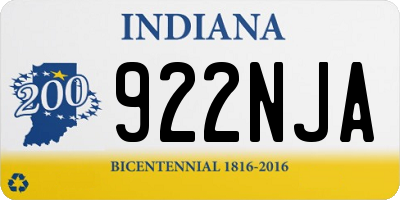 IN license plate 922NJA