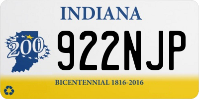 IN license plate 922NJP