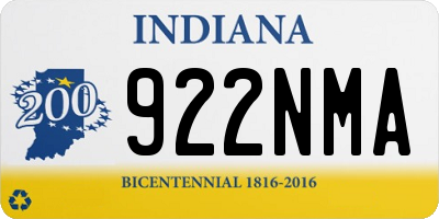IN license plate 922NMA