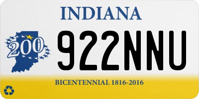 IN license plate 922NNU