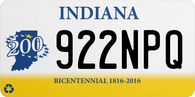 IN license plate 922NPQ