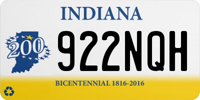 IN license plate 922NQH