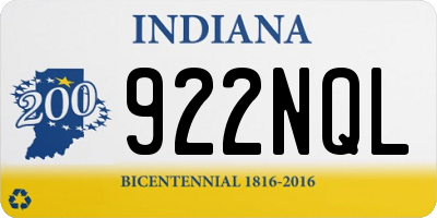 IN license plate 922NQL