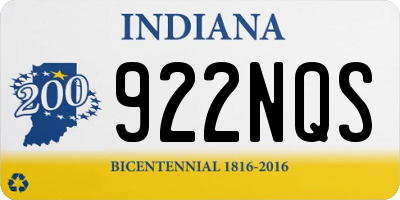 IN license plate 922NQS