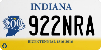 IN license plate 922NRA