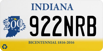 IN license plate 922NRB