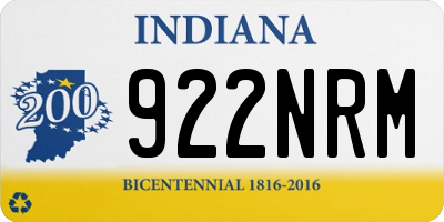 IN license plate 922NRM