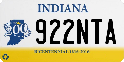 IN license plate 922NTA
