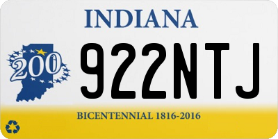 IN license plate 922NTJ