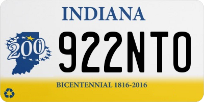 IN license plate 922NTO
