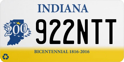 IN license plate 922NTT