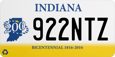 IN license plate 922NTZ