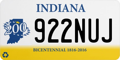 IN license plate 922NUJ