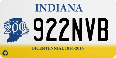 IN license plate 922NVB