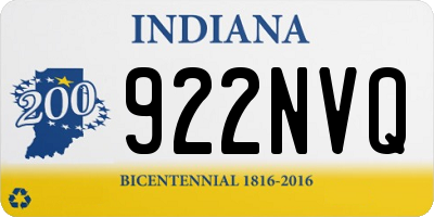 IN license plate 922NVQ