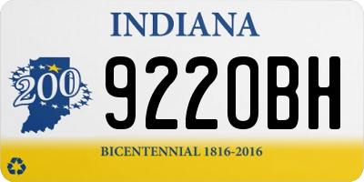 IN license plate 922OBH