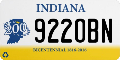 IN license plate 922OBN