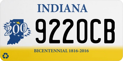 IN license plate 922OCB