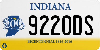 IN license plate 922ODS