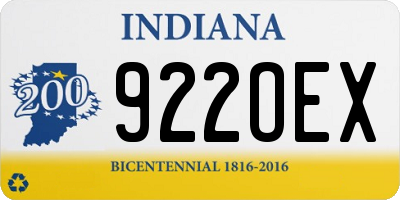 IN license plate 922OEX
