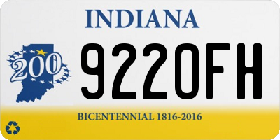 IN license plate 922OFH