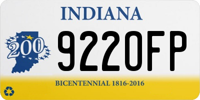 IN license plate 922OFP
