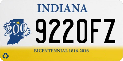 IN license plate 922OFZ