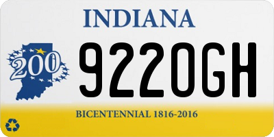 IN license plate 922OGH