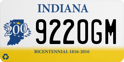 IN license plate 922OGM