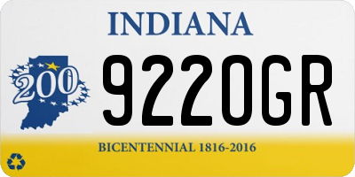 IN license plate 922OGR