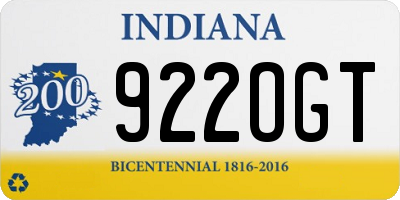IN license plate 922OGT