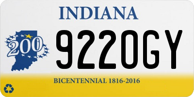 IN license plate 922OGY