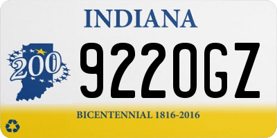 IN license plate 922OGZ