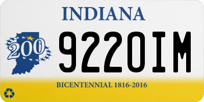 IN license plate 922OIM