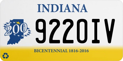 IN license plate 922OIV