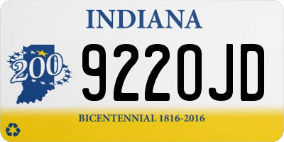 IN license plate 922OJD