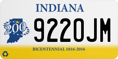 IN license plate 922OJM