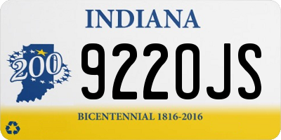 IN license plate 922OJS