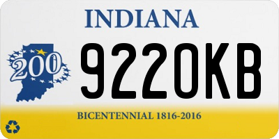 IN license plate 922OKB