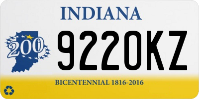 IN license plate 922OKZ
