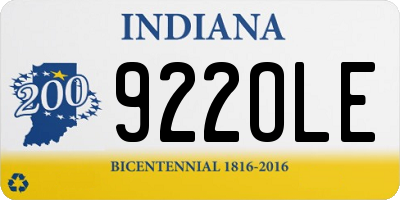 IN license plate 922OLE
